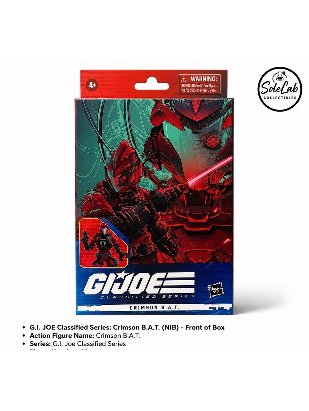 G.I. Joe Classified Series Crimson B.A.T. #60 Cobra F4032 6” Figure New Sealed